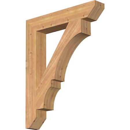 Ekena Millwork Balboa Slat Smooth Bracket, Western Red Cedar, 5 1/2"W x 34"D x 42"H BKT06X34X42BOA06SWR